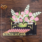 Floral Pop-up Typewriter SVG – 3D Layered Flower Typewriter Paper Craft Template for Cricut 2