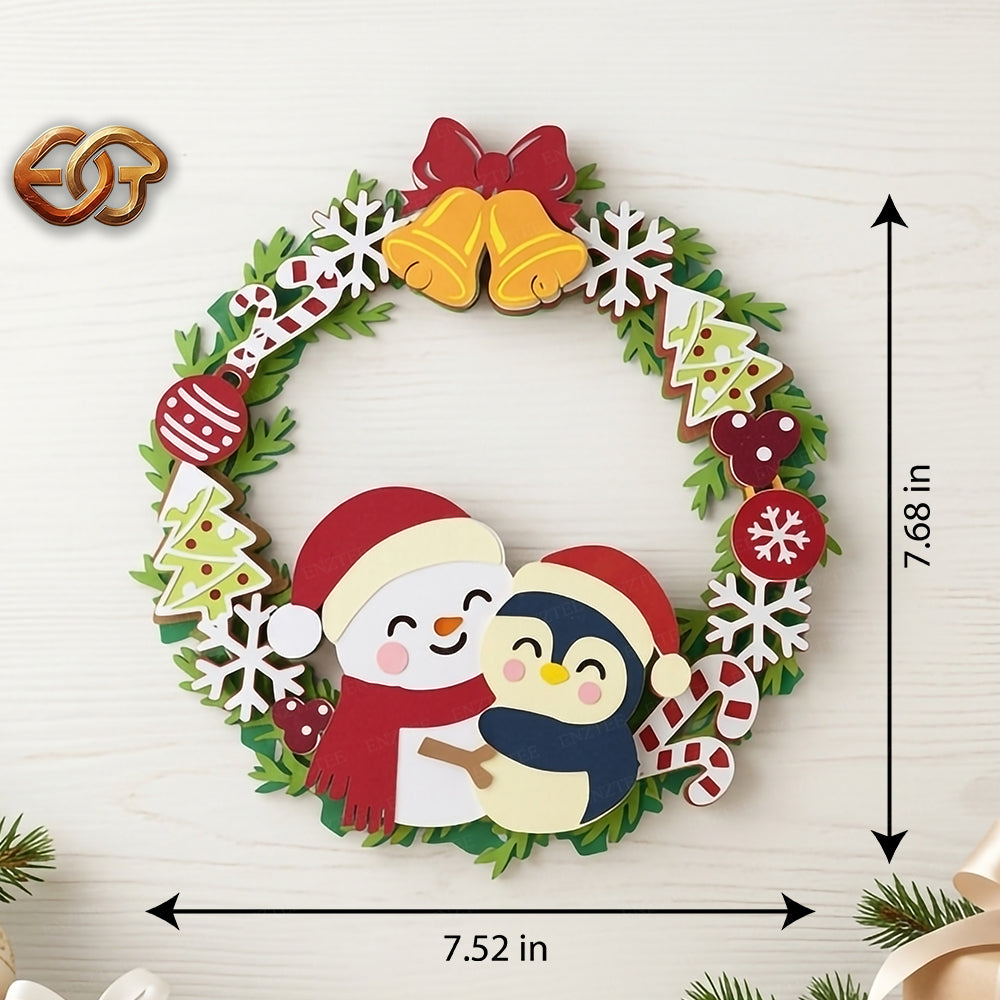 Noel SVG Nhiều Lớp 3D | File Cắt Giấy Giáng Sinh