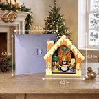Xe trượt tuyết của ông già Noel SVG – Mẫu đồ thủ công giấy Giáng sinh xếp lớp 3D dành cho máy cắt Cricut 1