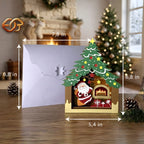 Christmas Pop-up Pine SVG - 3D Layered Christmas Paper Craft Template for Cricut