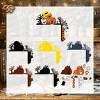 SVG 3D superposé pour Halloween | Fichier de découpe papier Halloween