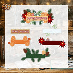 SVG de Noël en 3D en couches | Fichier de découpe en papier de Noël
