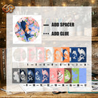 Swallow Shadow Box SVG for Cricut | 3D Layered SVG Paper Cut Light Box Template