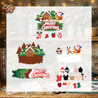 Christmas Door Hanger 3D Layered SVG | Christmas Paper Cut File 2