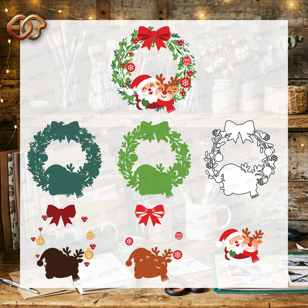 Santa Claus 3D Layered SVG | Christmas Paper Cut File