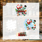 Christmas Door Hanger 3D Layered SVG | Christmas Paper Cut File 3