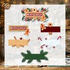 SVG de Noël en 3D en couches | Fichier de découpe en papier de Noël