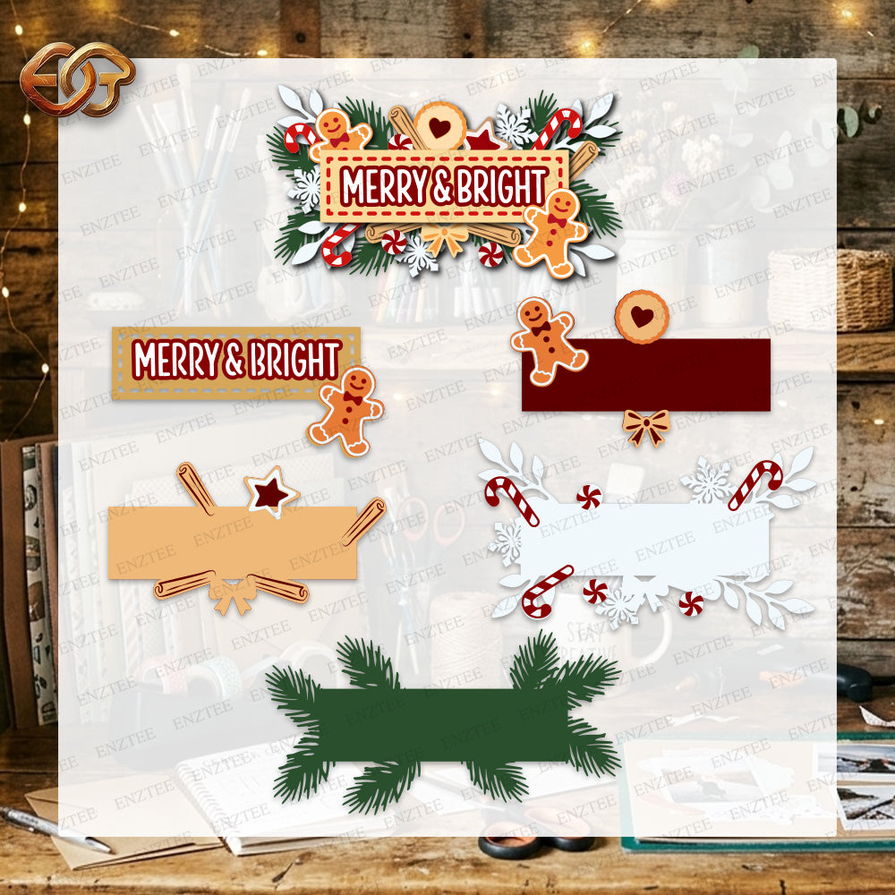 Noel SVG Nhiều Lớp 3D | File Cắt Giấy Giáng Sinh