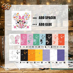 Spring Mouse Couple Shadow Box SVG for Cricut | 3D Layered SVG Paper Cut Light Box Template 1