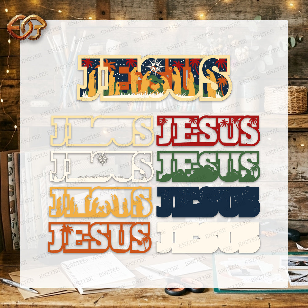 Combo 5 Nativity Scene 3D Layered SVG | Christmas Paper Cut File