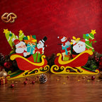 Combo 2 Sleigh Pop-up SVG - Modèle d'artisanat en papier Halloween 3D superposé pour Cricut