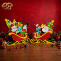 Combo 2 Sleigh Pop-up SVG - 3D Layered Halloween Paper Craft Template for Cricut