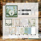 Dandelions Shadow Box SVG for Cricut | 3D Layered SVG Paper Cut Light Box Template