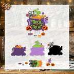 Halloween Door Hanger 3D Layered SVG | Halloween Paper Cut File 2