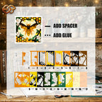 Bee Shadow Box SVG for Cricut | 3D Layered SVG Paper Cut Light Template