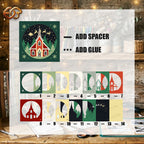 Christmas Church Shadow Box SVG for Cricut | 3D Layered SVG Paper Cut Light Box Template 2