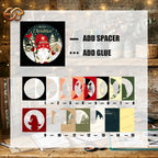 Christmas Gnome Shadow Box SVG for Cricut | 3D Layered SVG Paper Cut Light Template 2