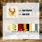 Deer Wall Art Shadow Box SVG for Cricut | 3D Layered SVG Paper Cut Light Template