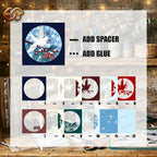 Christmas Dove Shadow Box SVG for Cricut | 3D Layered SVG Paper Cut Light Box Template