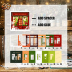 Christmas Store Shadow Box SVG for Cricut | 3D Layered SVG Paper Cut Light Template