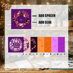 Trick or Treat Shadow Box SVG for Cricut | 3D Layered SVG Paper Cut Light Template 1
