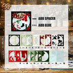 Mistletoe Shadow Box SVG for Cricut | 3D Layered SVG Paper Cut Light Template 2