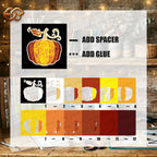 Pumpkin Shadow Box SVG for Cricut | 3D Layered SVG Paper Cut Light Template 2