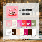 Wedding Mouse Couple Shadow Box SVG for Cricut | 3D Layered SVG Paper Cut Light Box Template 1