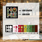 Christmas Home Shadow Box SVG for Cricut | 3D Layered SVG Paper Cut Light Template