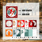 Christmas Snowman Shadow Box SVG for Cricut | 3D Layered SVG Paper Cut Light Template 4