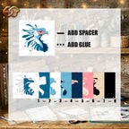 Secretary Bird Shadow Box SVG for Cricut | 3D Layered SVG Paper Cut Light Template