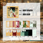 Cozy Winter Window View Shadow Box SVG for Cricut | 3D Layered SVG Paper Cut Light Template 8