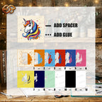 Unicorn Shadow Box SVG for Cricut | 3D Layered SVG Paper Cut Light Template 2