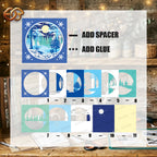Winter Landscape Shadow Box SVG for Cricut | 3D Layered SVG Paper Cut Light Template 1