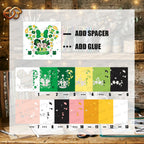 Saint Patrick Shadow Box SVG for Cricut | 3D Layered SVG Paper Cut Light Box Template 1