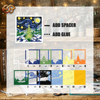 Christmas Village Shadow Box SVG for Cricut | 3D Layered SVG Paper Cut Light Template 4