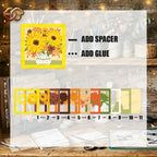 Fall Bouquet Shadow Box SVG for Cricut | 3D Layered SVG Paper Cut Light Template