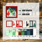 Christmas Little Red Riding Hood Shadow Box SVG for Cricut | 3D Layered SVG Paper Cut Light Template