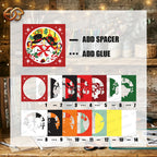Christmas Snowman Shadow Box SVG for Cricut | 3D Layered SVG Paper Cut Light Template 1