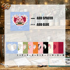 Personalized Wedding Car Shadow Box SVG for Cricut | 3D Layered SVG Paper Cut Light Box Template