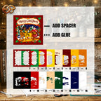 Santa Claus Shadow Box SVG for Cricut | 3D Layered SVG Paper Cut Light Template 3