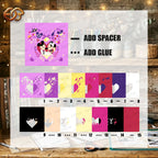 Wedding Mouse Couple Shadow Box SVG for Cricut | 3D Layered SVG Paper Cut Light Box Template 2