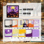 Starry Fright Shadow Box SVG for Cricut | 3D Layered SVG Paper Cut Light Template