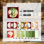 Winter Town Shadow Box SVG for Cricut | 3D Layered SVG Paper Cut Light Template 7