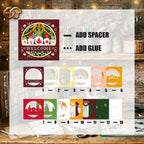 Christmas Gnome Shadow Box SVG for Cricut | 3D Layered SVG Paper Cut Light Template 1