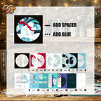 Christmas Polar Bear Shadow Box SVG for Cricut | 3D Layered SVG Paper Cut Light Template