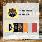 Tiger Shadow Box SVG for Cricut | 3D Layered SVG Paper Cut Light Template